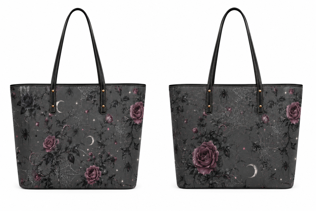 Moonlit Web Chic Leather Tote