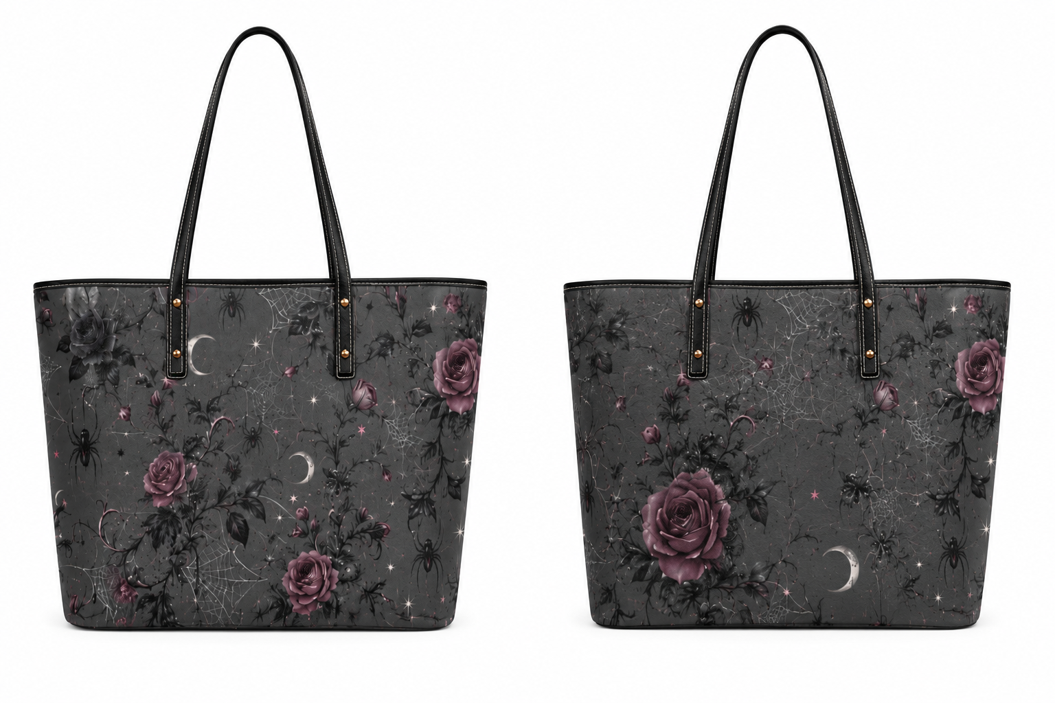 Moonlit Web Chic Leather Tote