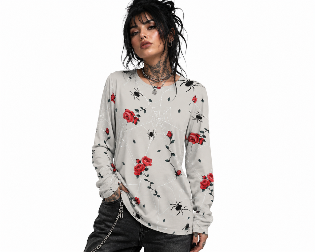 Blooming Web Long Sleeve Tee