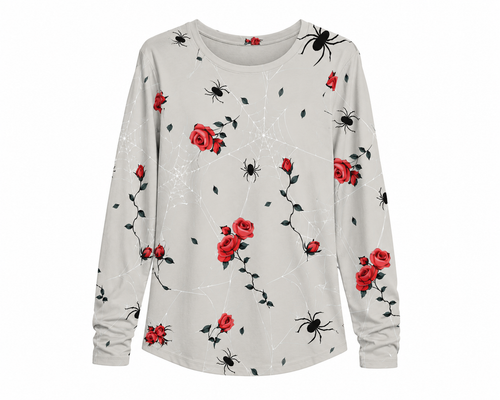 Blooming Web Long Sleeve Tee