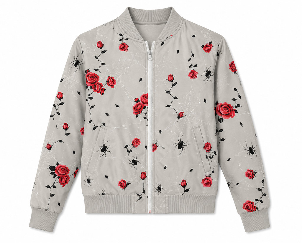 Blooming Web Bomber Jacket