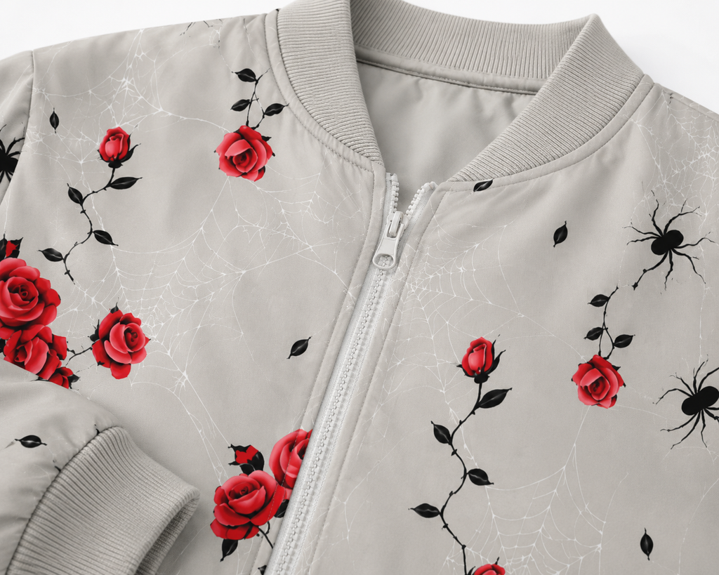 Blooming Web Bomber Jacket