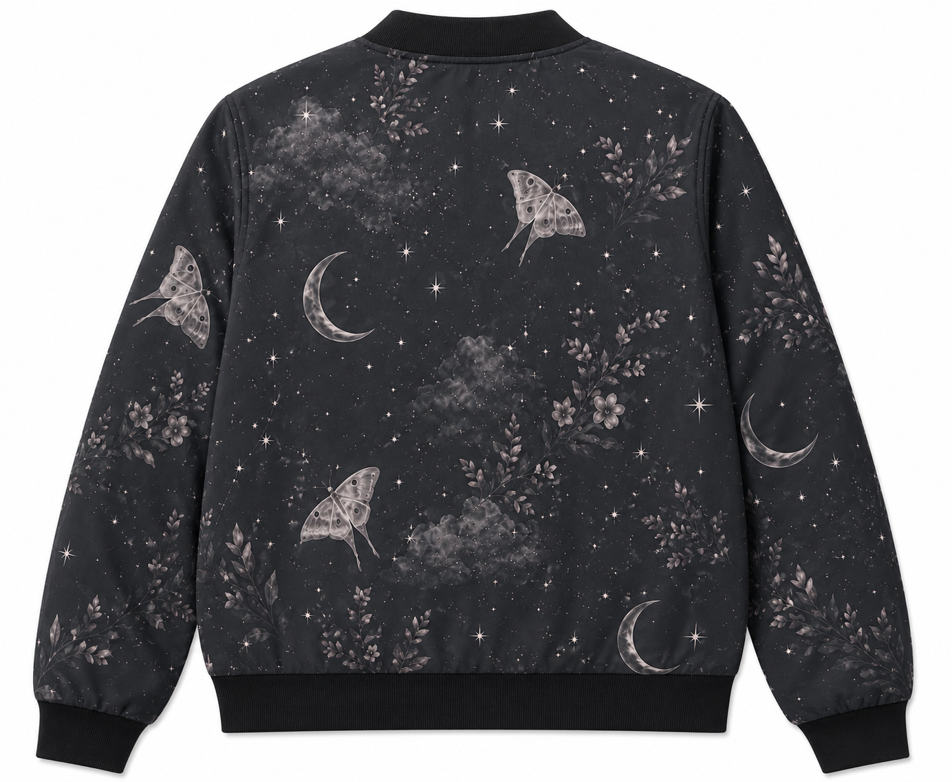 Silver NIght Bomber Jacket