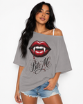 Bloody Kiss Off The Shoulder Tee