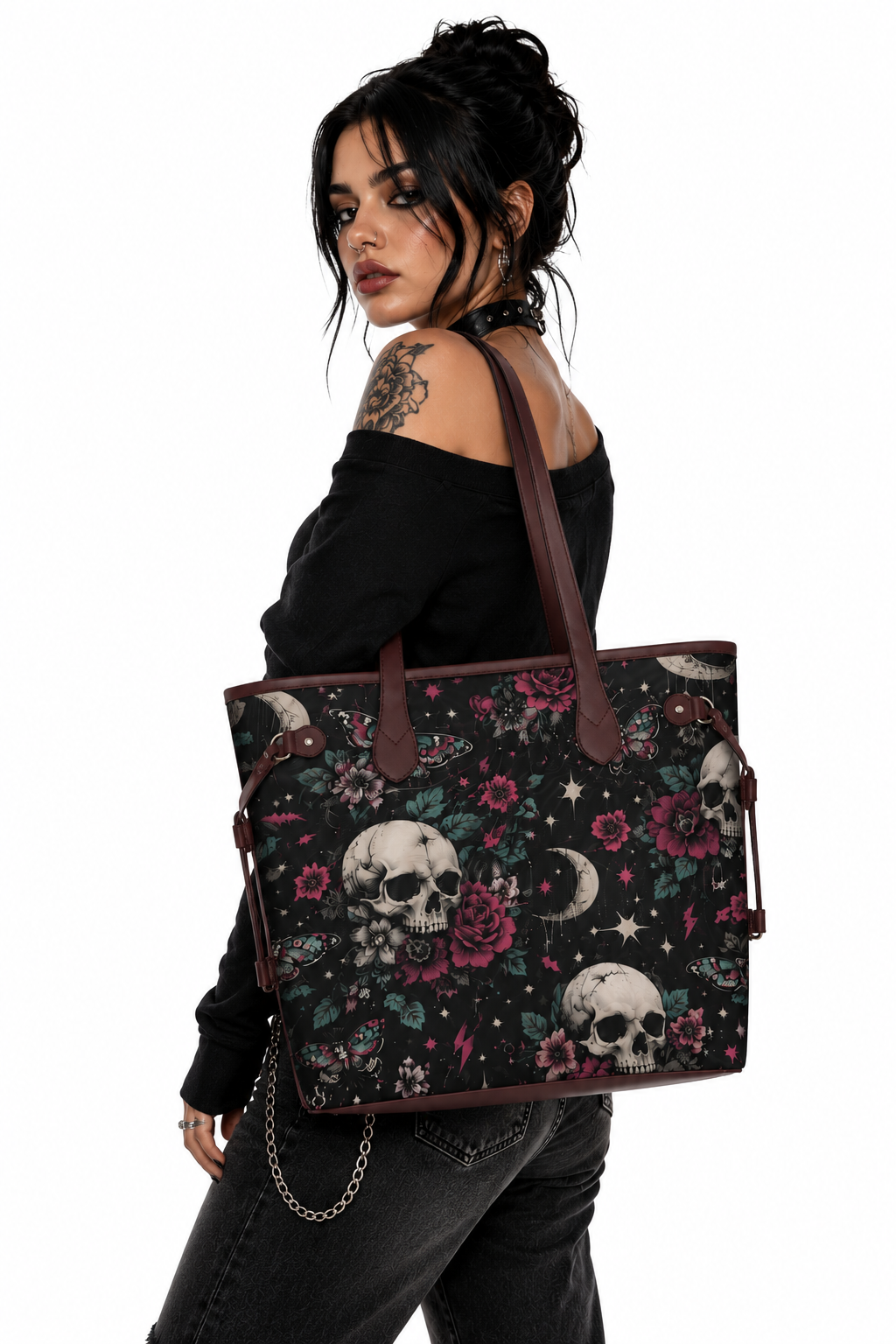 Dark Ivy Canvas Tote