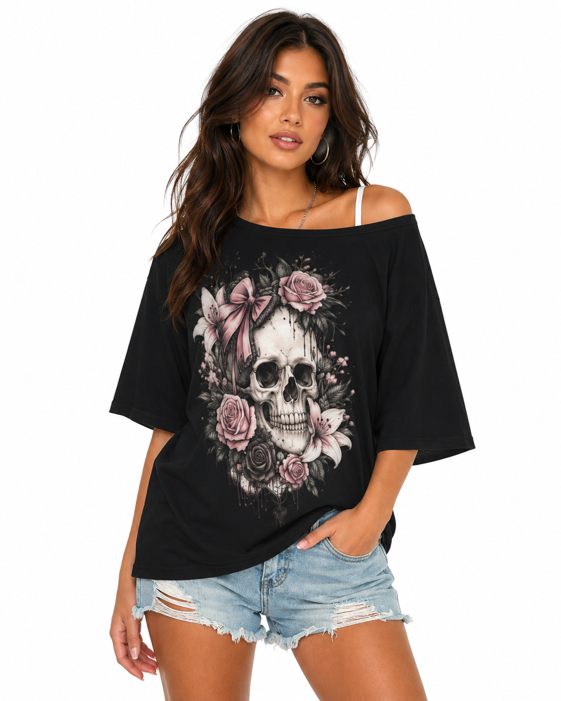 Pretty Bloom Off Shoulder Tee