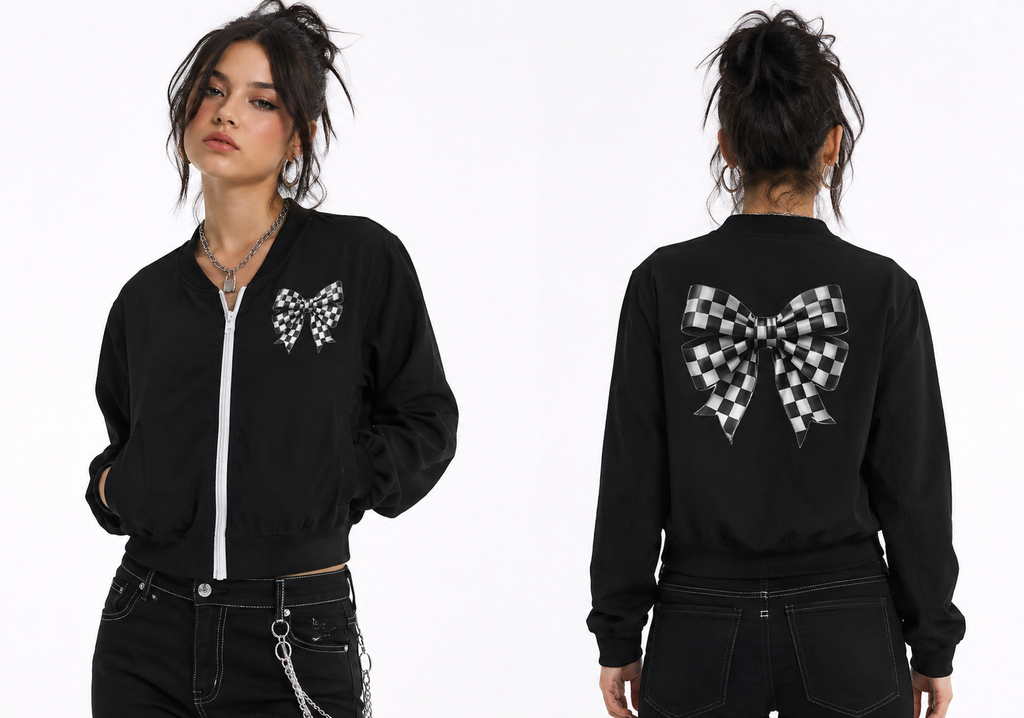 Street Bow Bomber Jacket