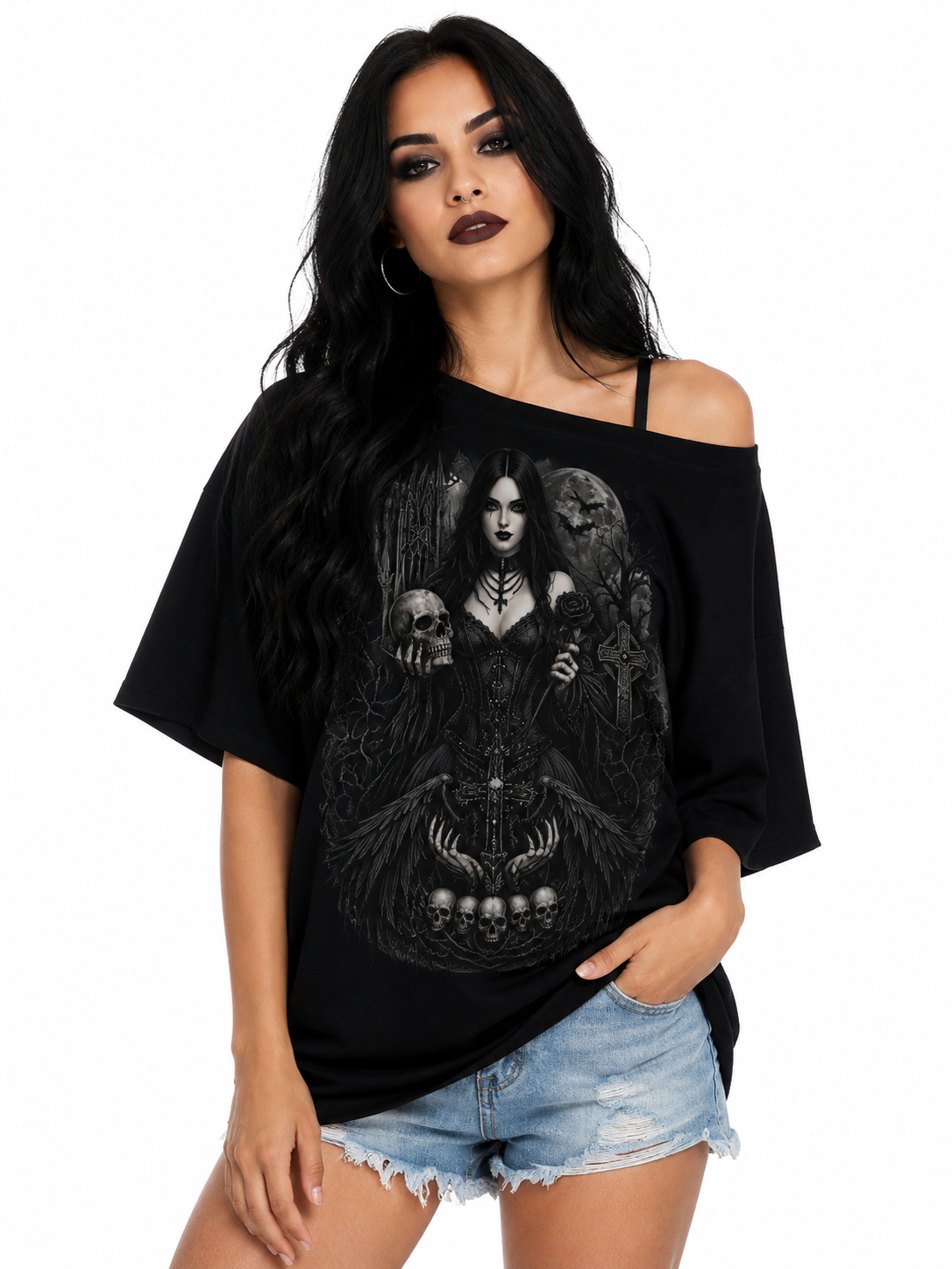 Dark Grace Off The Shoulder Shirt