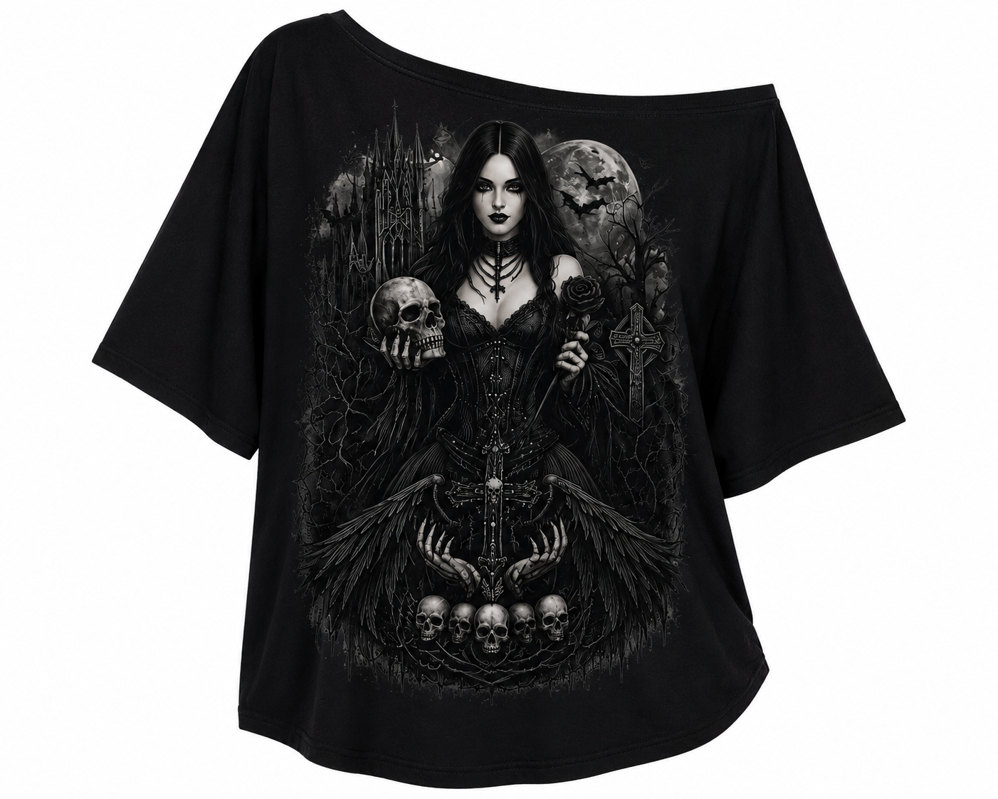 Dark Grace Off The Shoulder Shirt