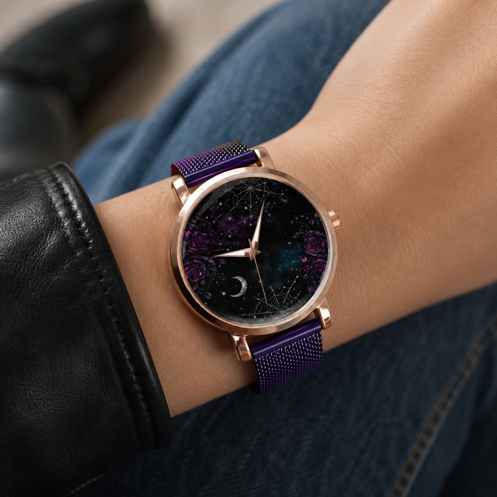 Violet Onyx Magnetic Band Watch