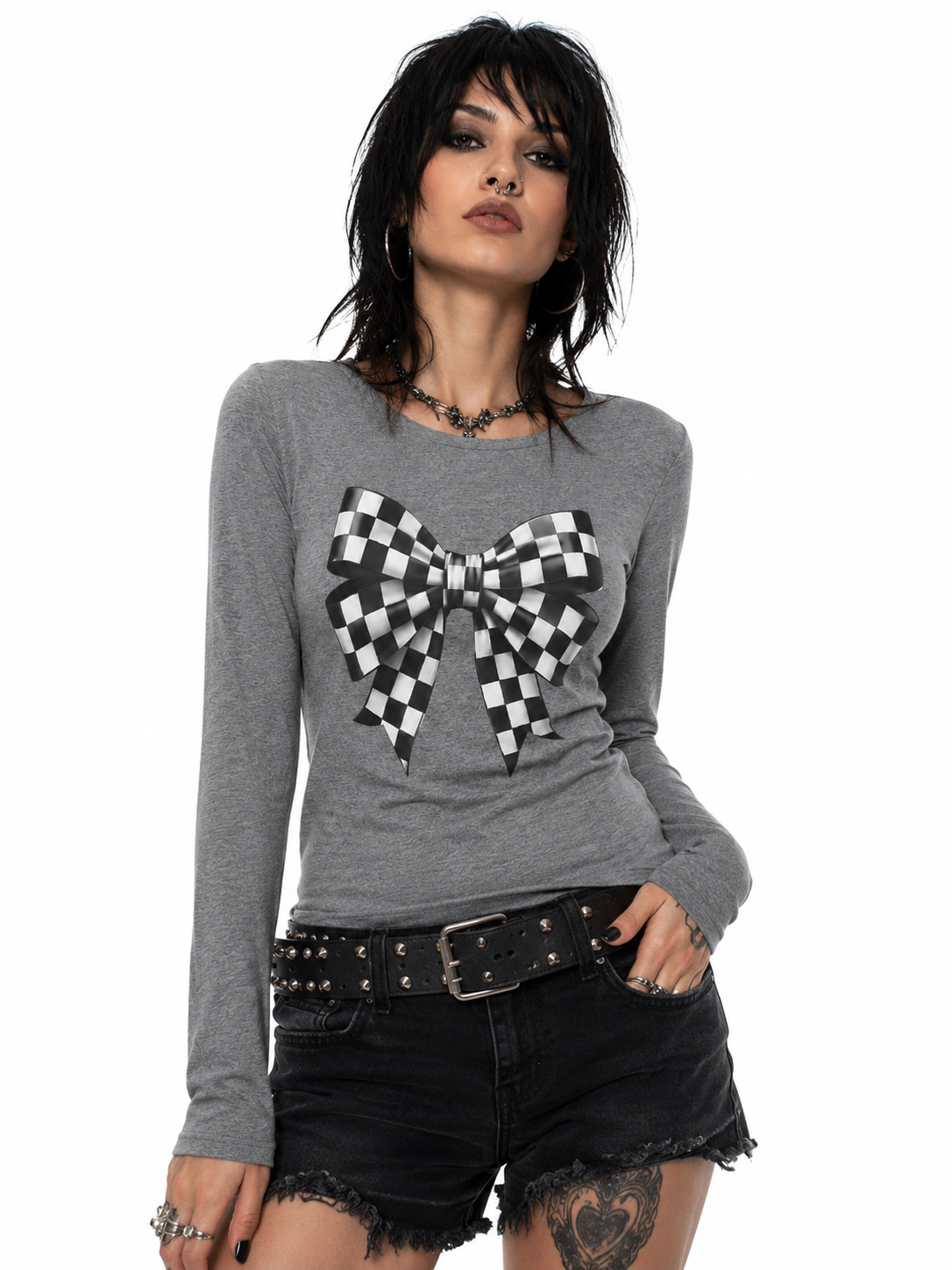 Street Bow Long Sleeve Tee