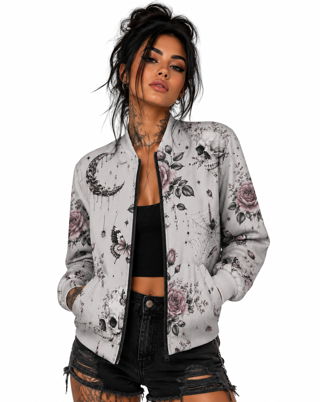 Lunar Lace Bomber Jacket