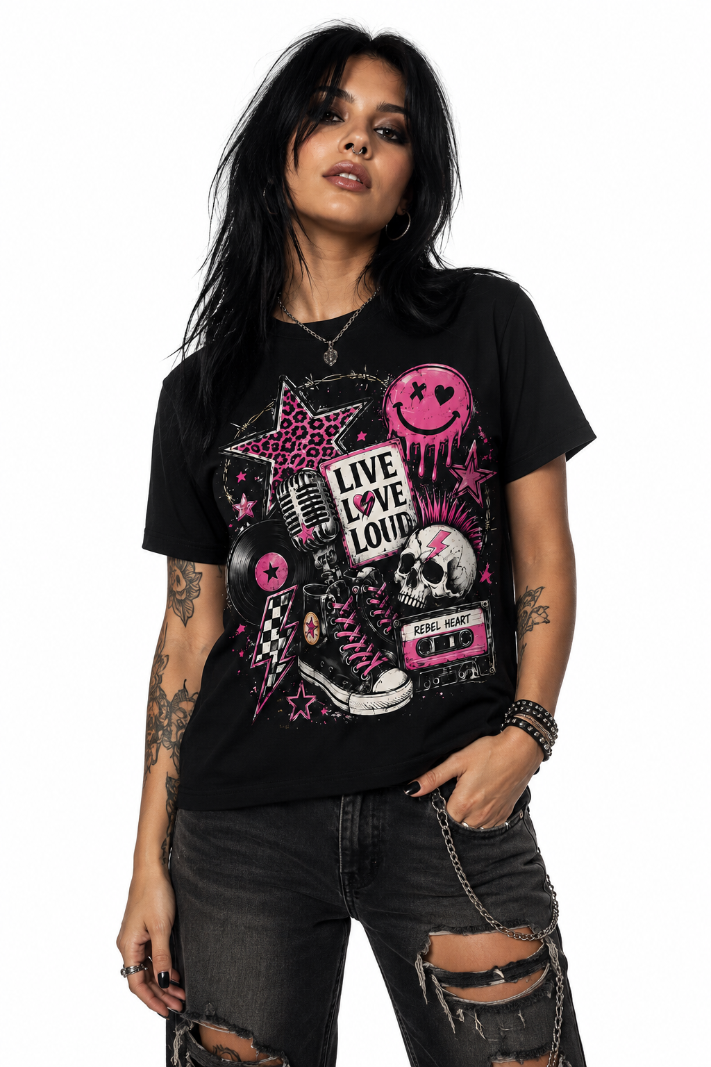 Pink Riot Graphic Tee