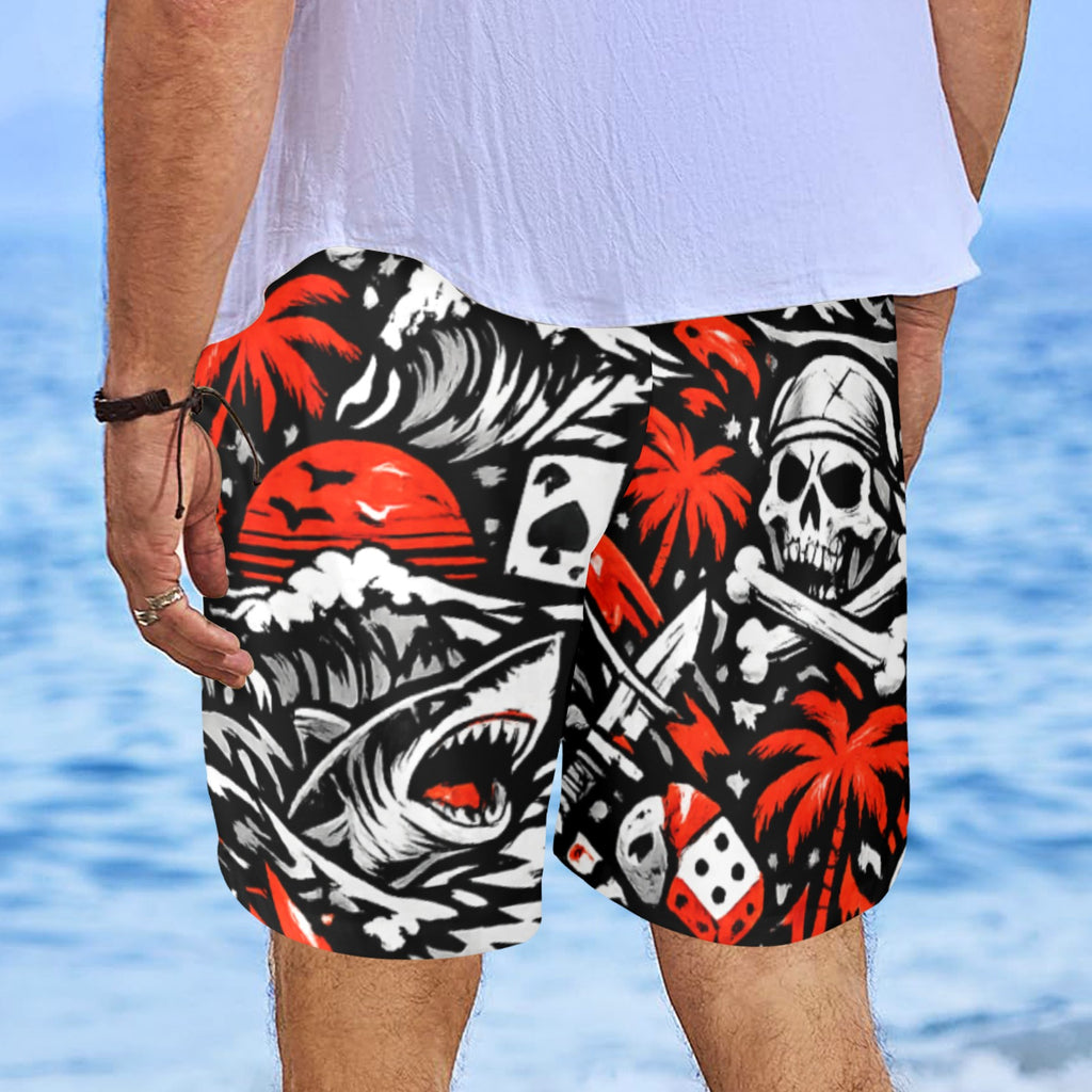 Skull Surf Beach Shorts