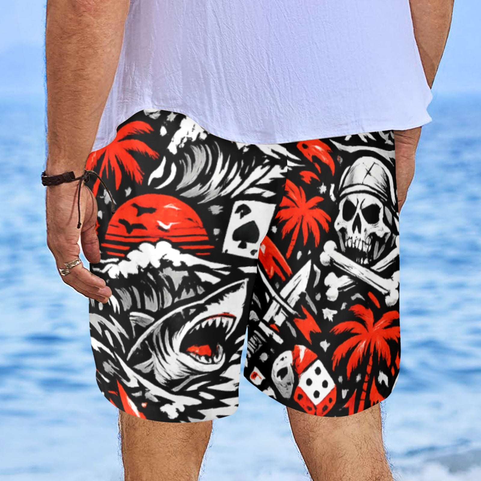 Skull Surf Beach Shorts