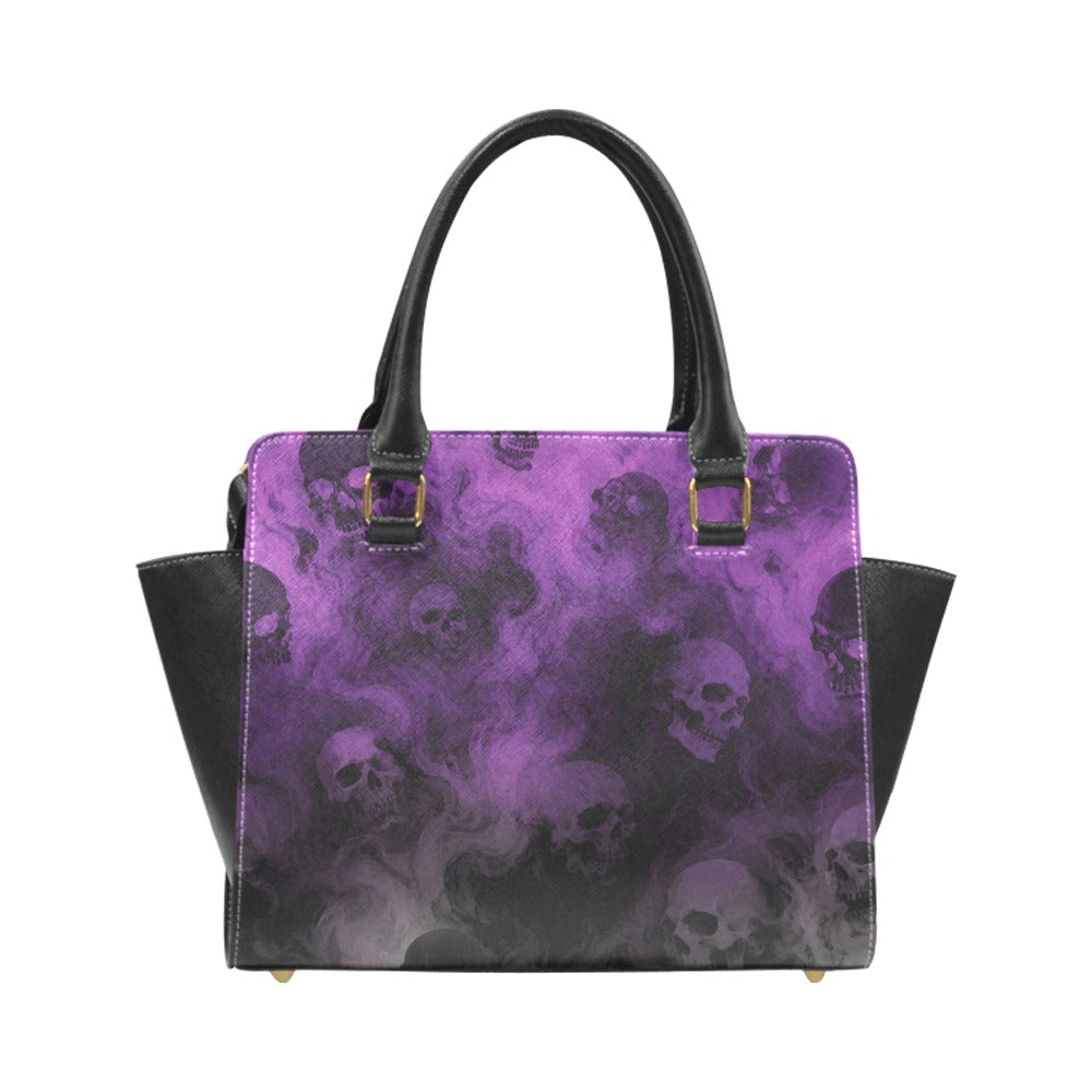 Violet Haze Rivet Shoulder Hand Bag