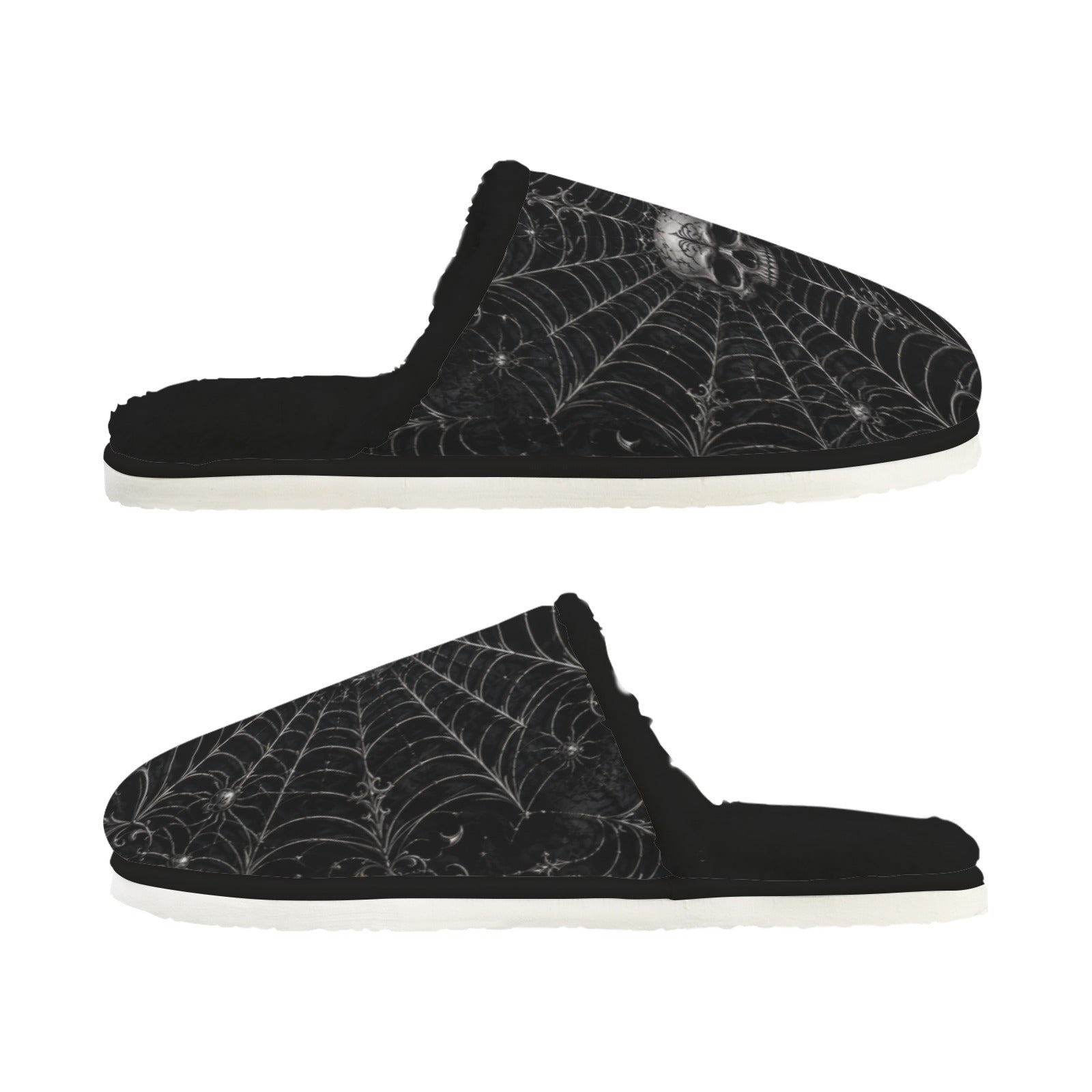 Nocturnal Web Fur Lined House Slippers