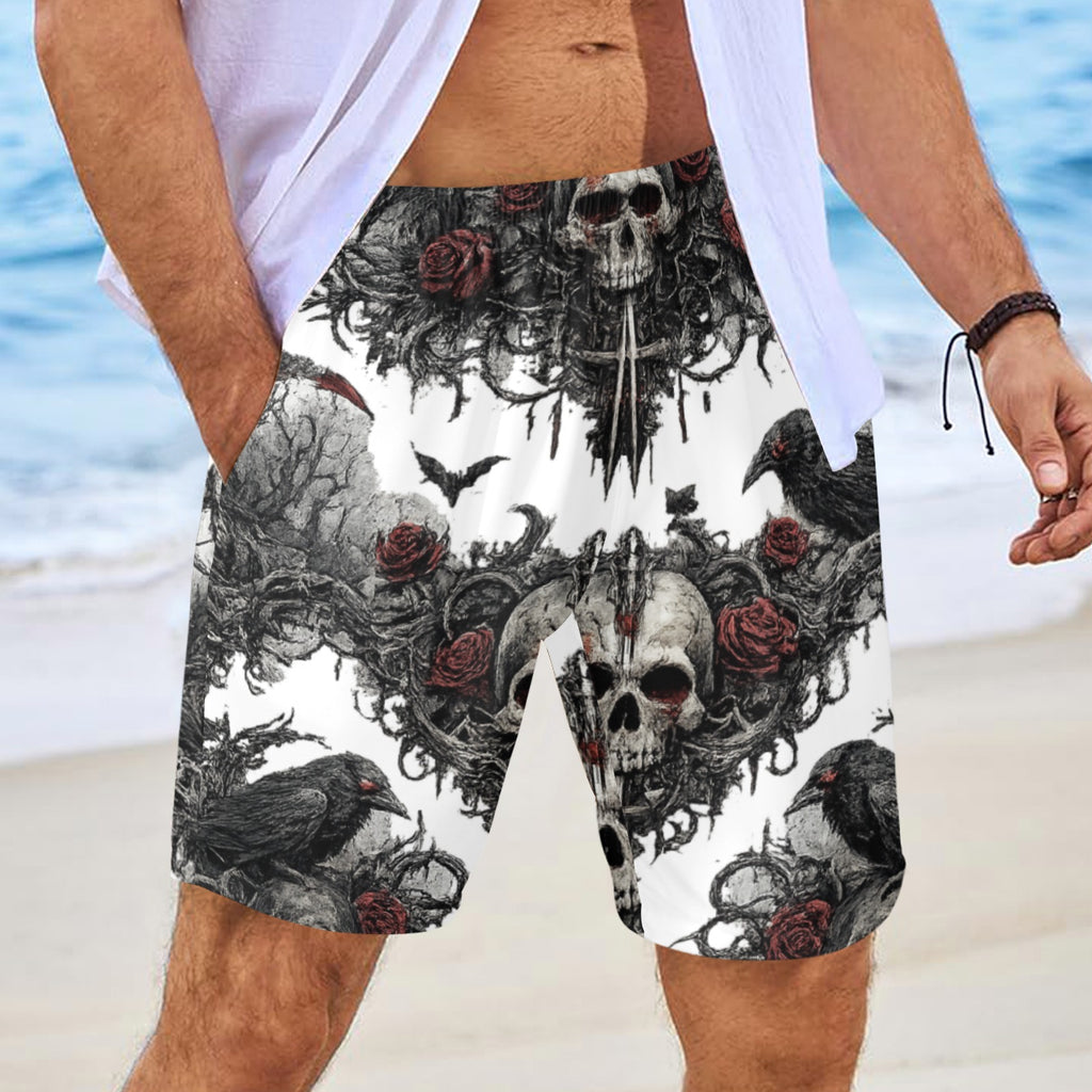 Grim Raven Beach Shorts