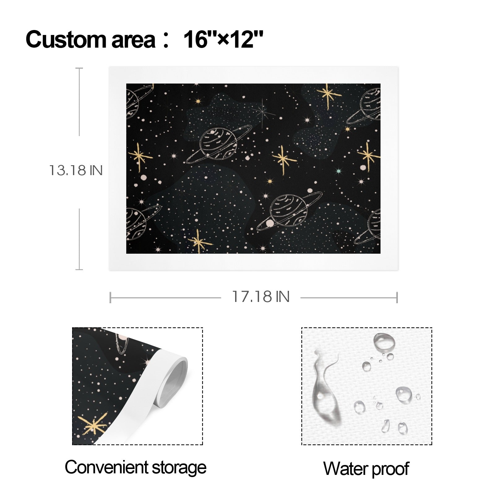 16"X12" Planet Wall Art