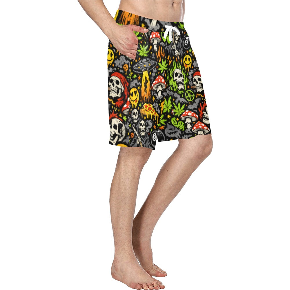 Skull Static Lounge Shorts