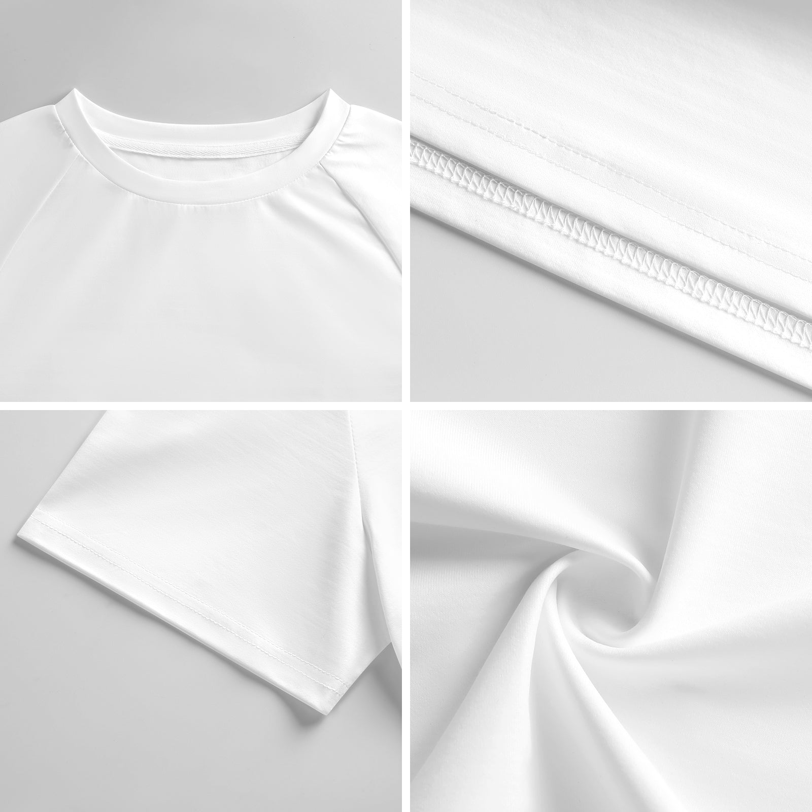 Custom Women's Short Sleeve Crew Neck Cropped Tee Crop T Shirt