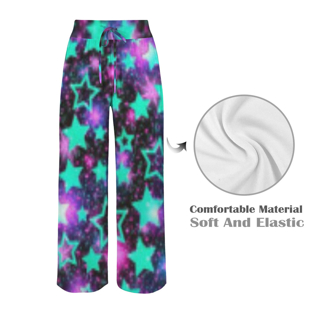 Teal Star Pajama Pants