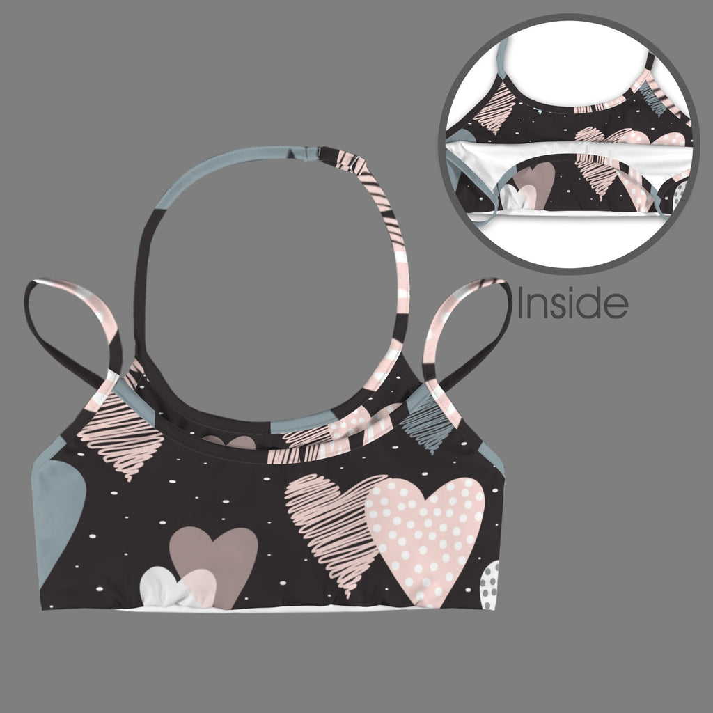 Hearts Of Ashes Double Strap Sports Bra