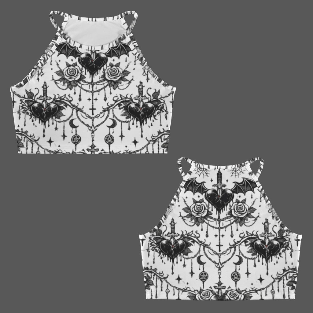 Wicked Heart Cami Crop Top