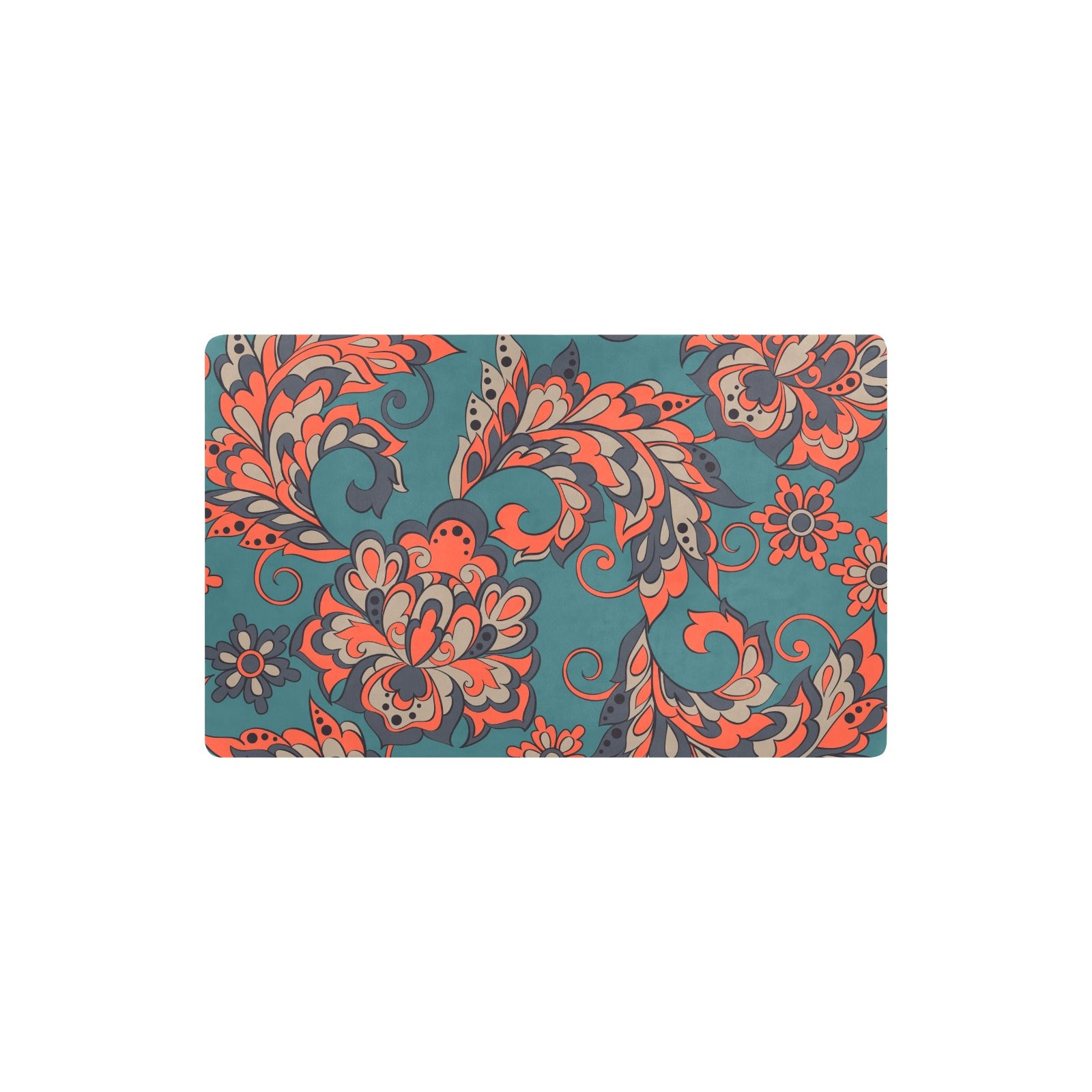 Sunset Paisley Kitchen Mat