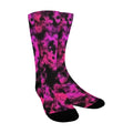 Electric Pink Tye Dye Socks