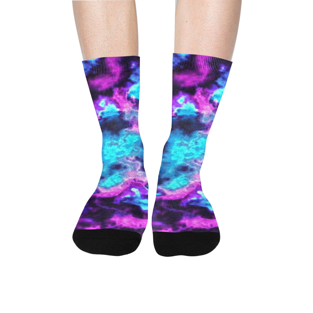 Blue Fade Mens Socks