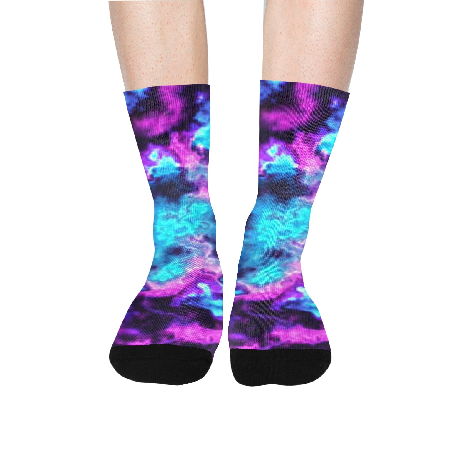 Blue Fade Mens Socks