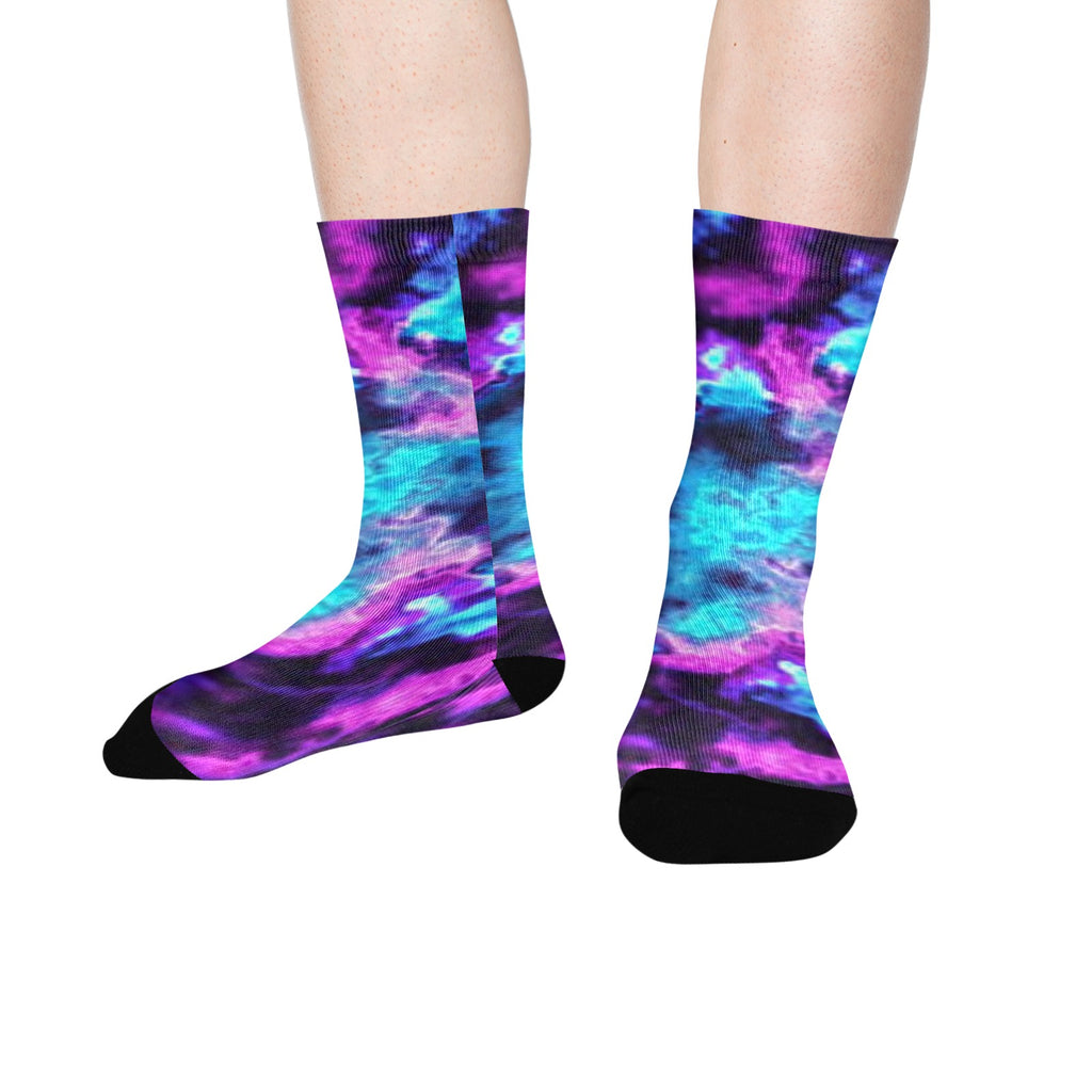 Blue Fade Mens Socks