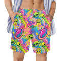 Neon Space Beach Shorts