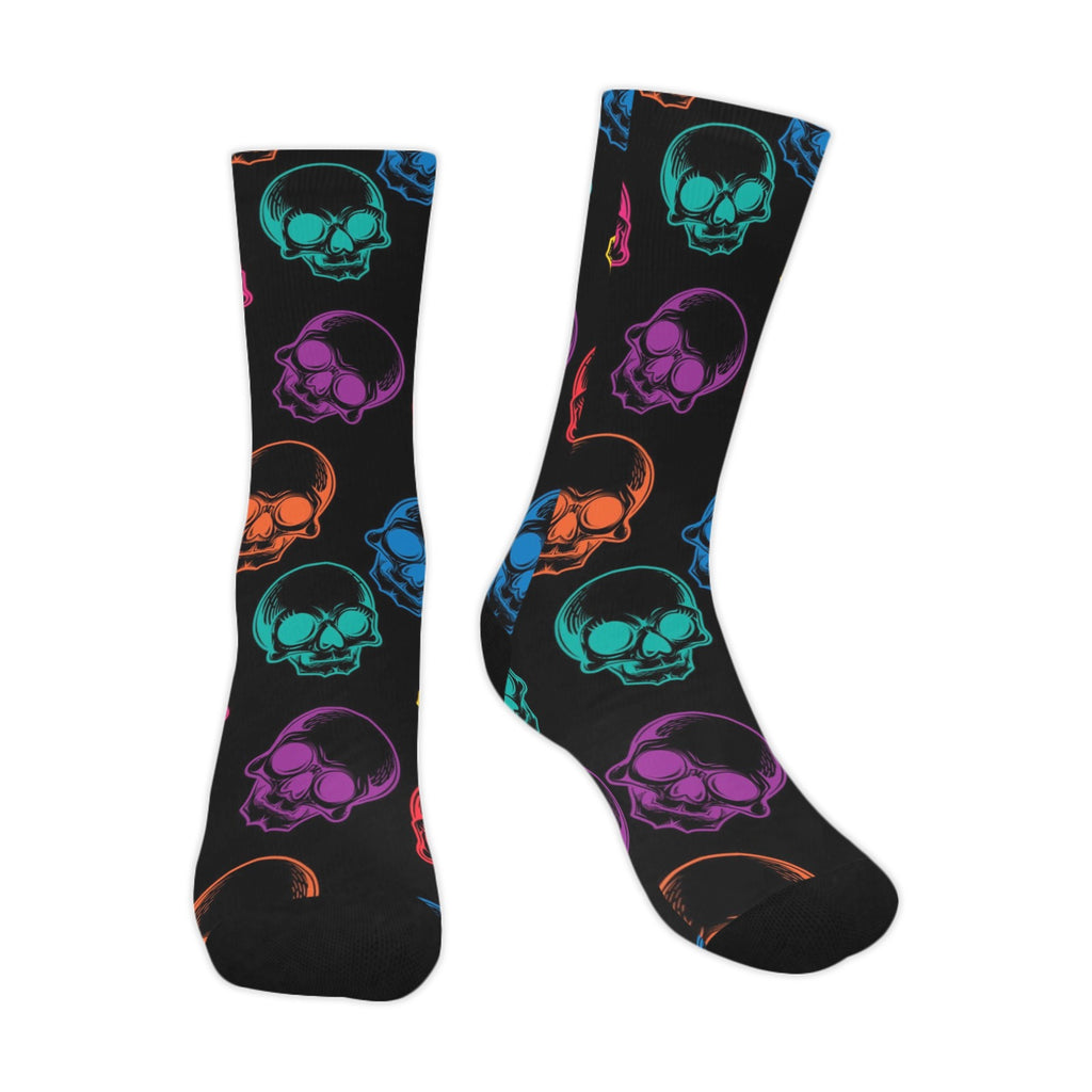 Mens Neon Skulls Socks