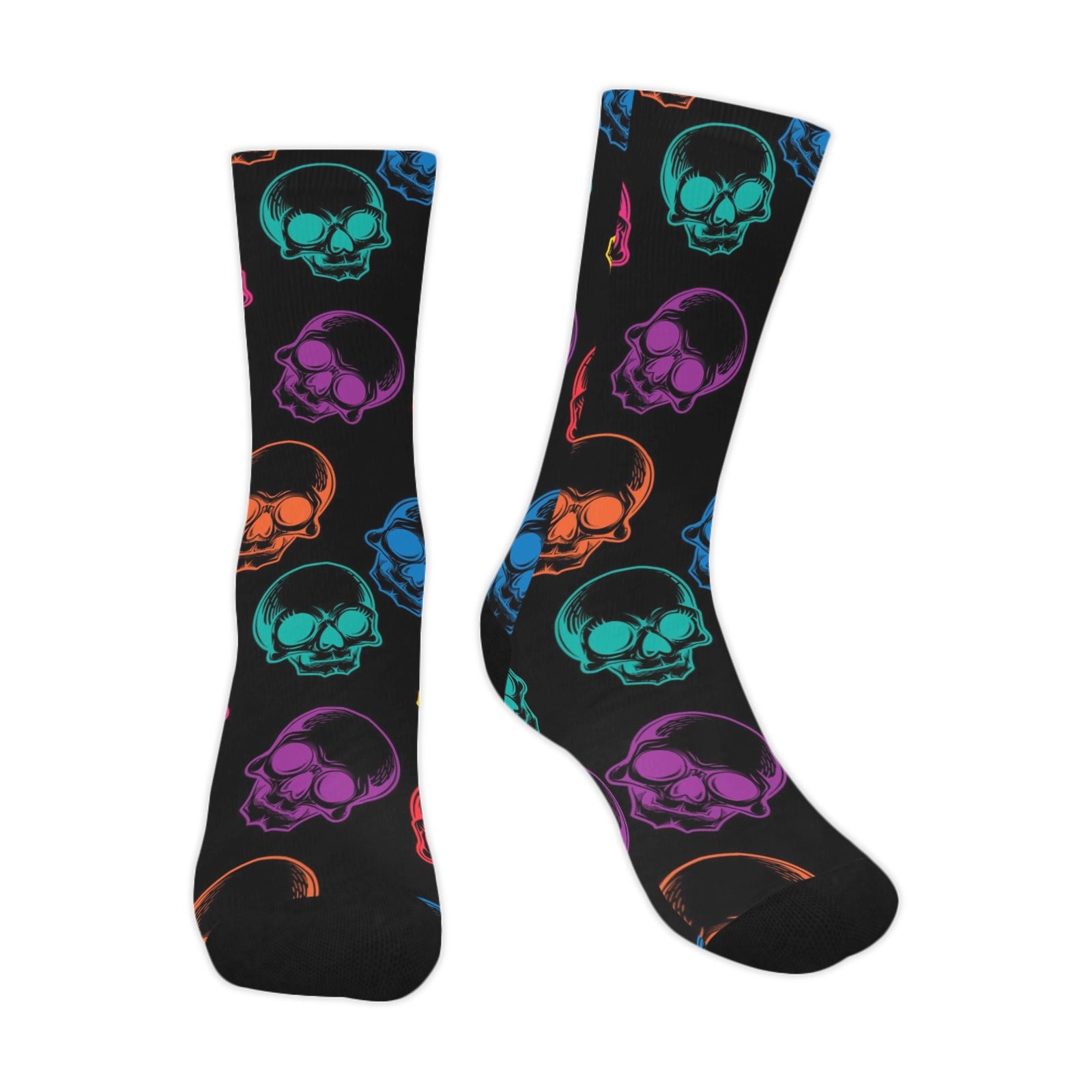 Mens Neon Skulls Socks