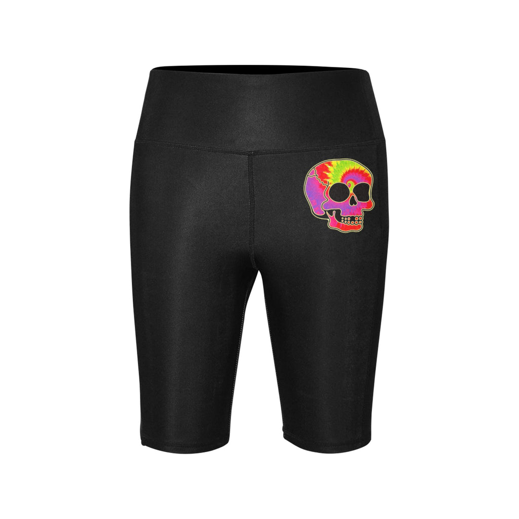 Tye Dye Skull Biker Shorts