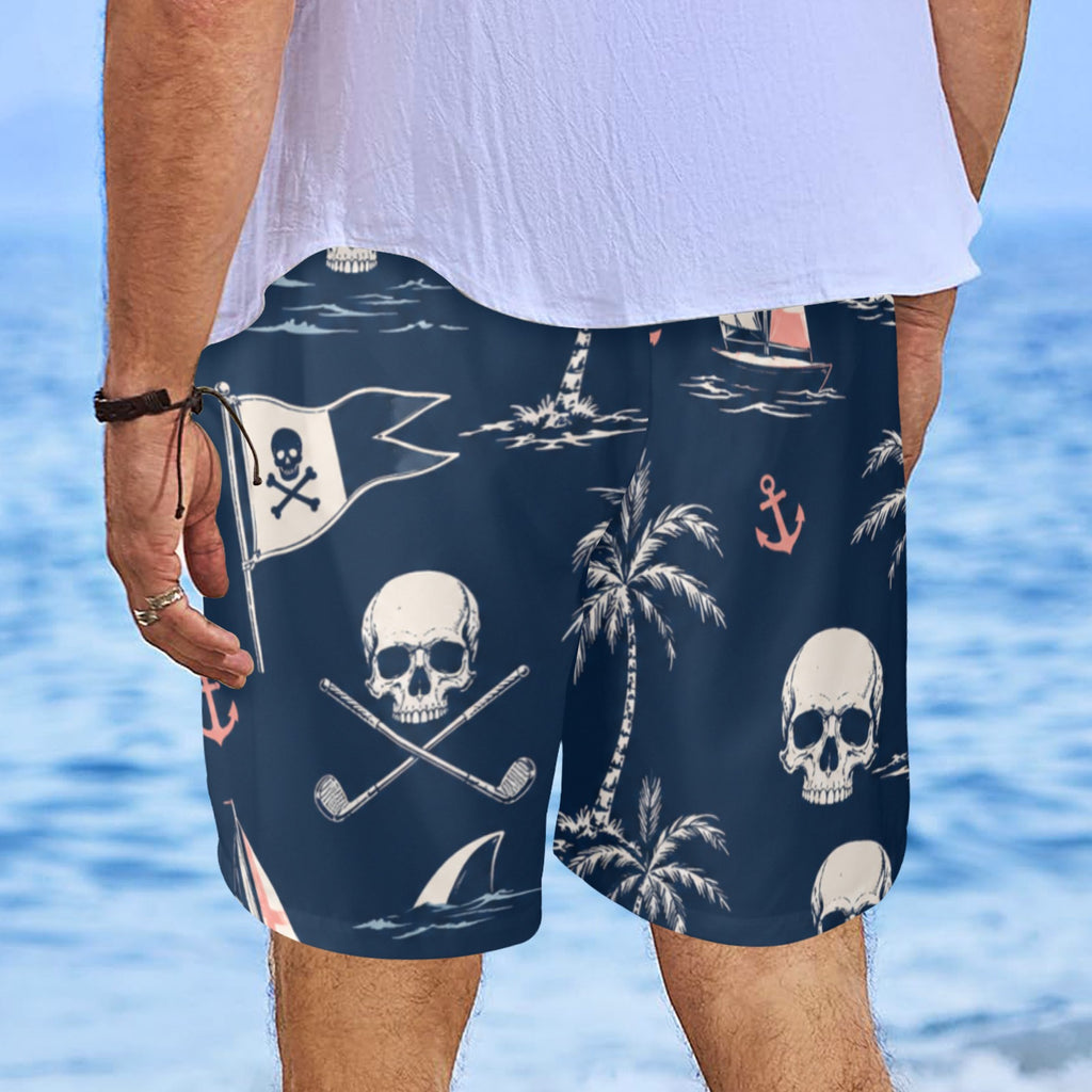 Skull And Sail Beach Shorts
