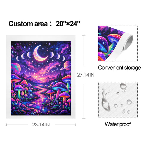 20"x24" Glow Moon Wall Art