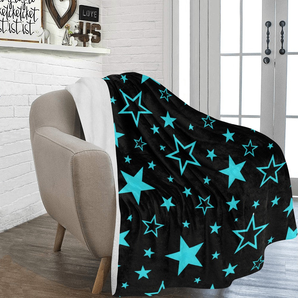 Aqua Edge Fleece Blanket 54"x70"
