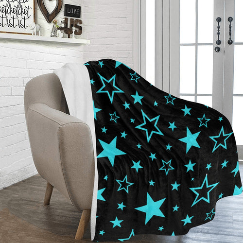 Aqua Edge Fleece Blanket 54"x70"