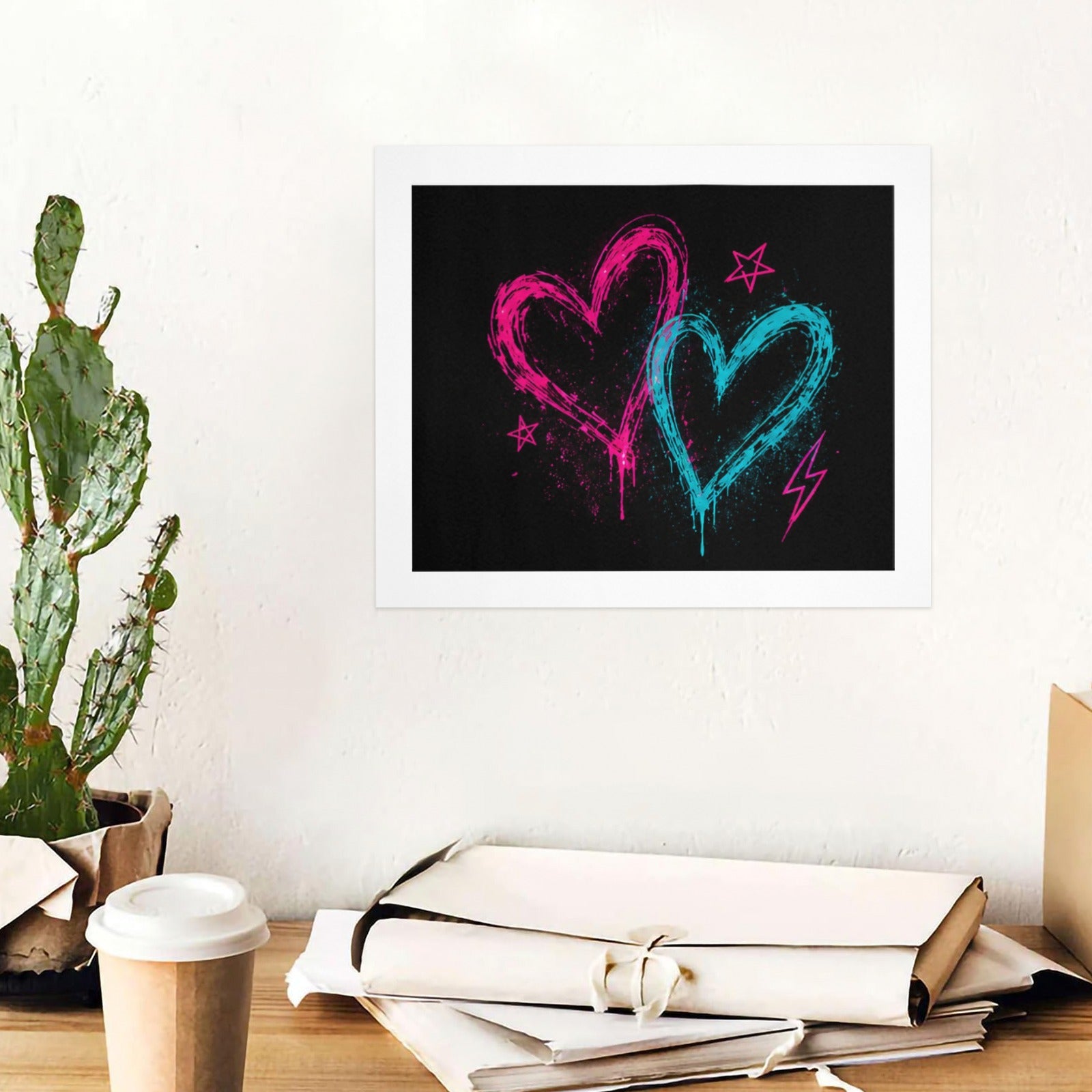 Rebel Hearts Art Print 10"x8"
