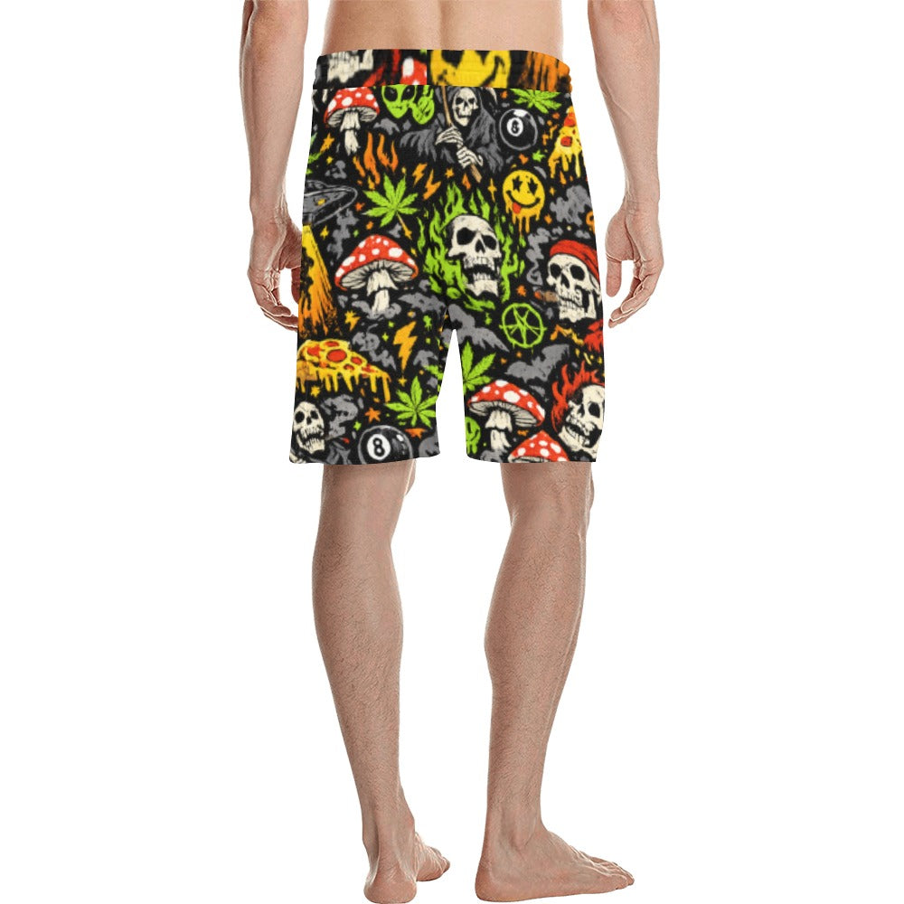 Skull Static Lounge Shorts