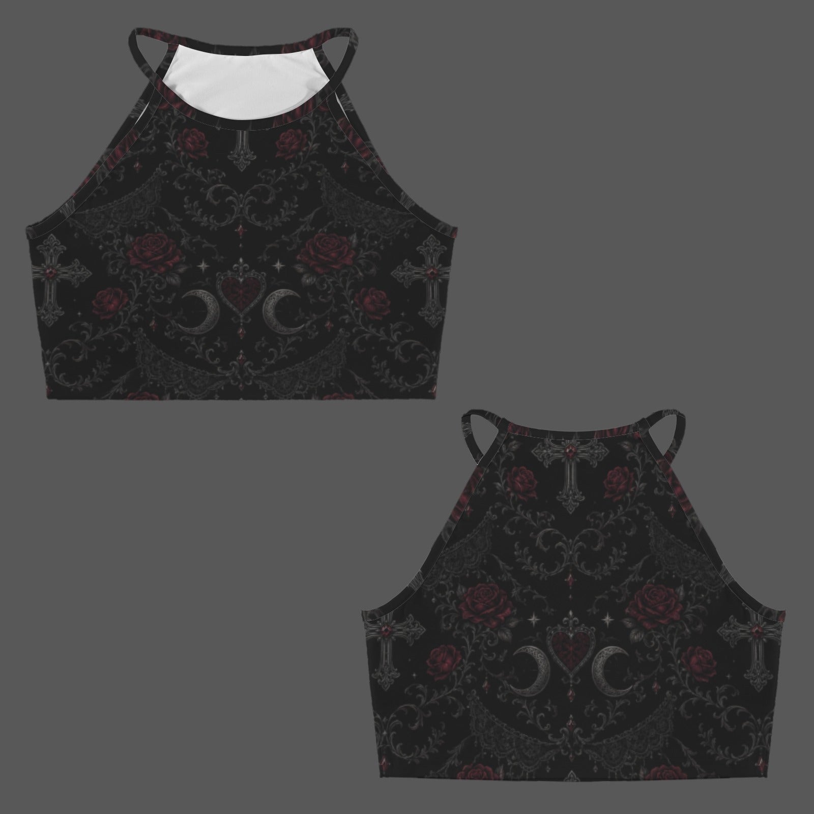 Blood Rose Cami Crop Top