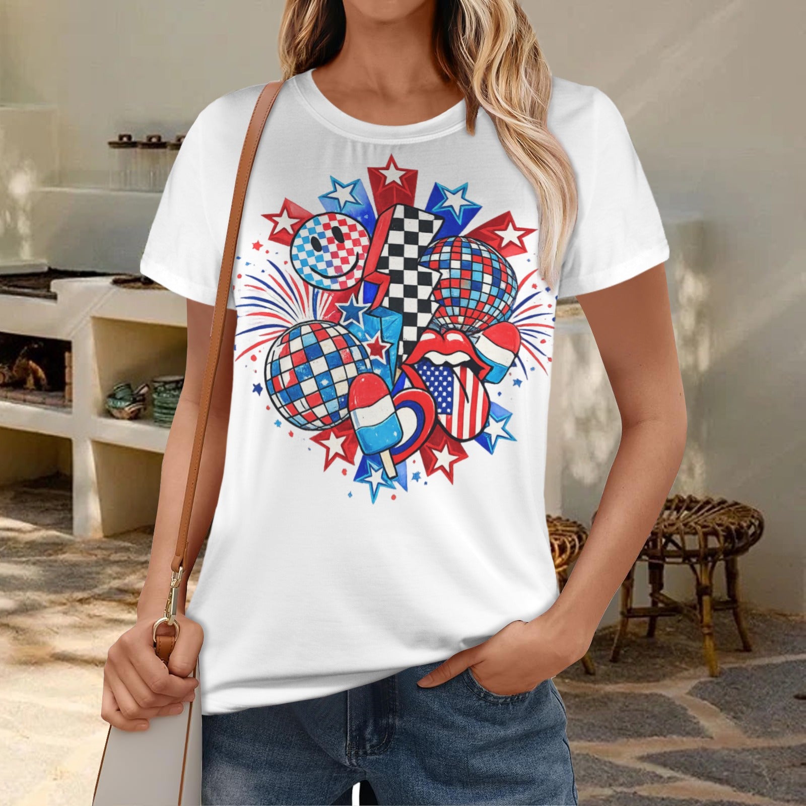 Red White And Retro Tee