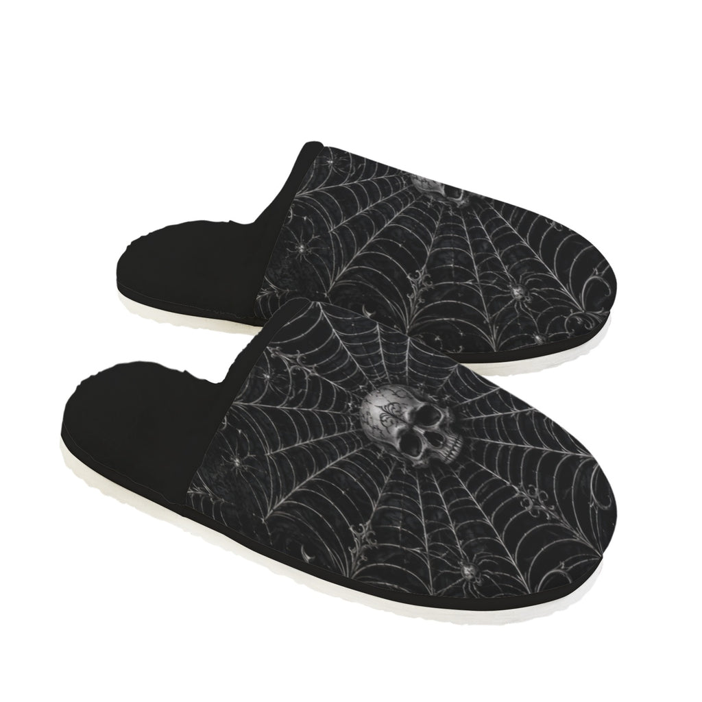 Nocturnal Web Fur Lined House Slippers