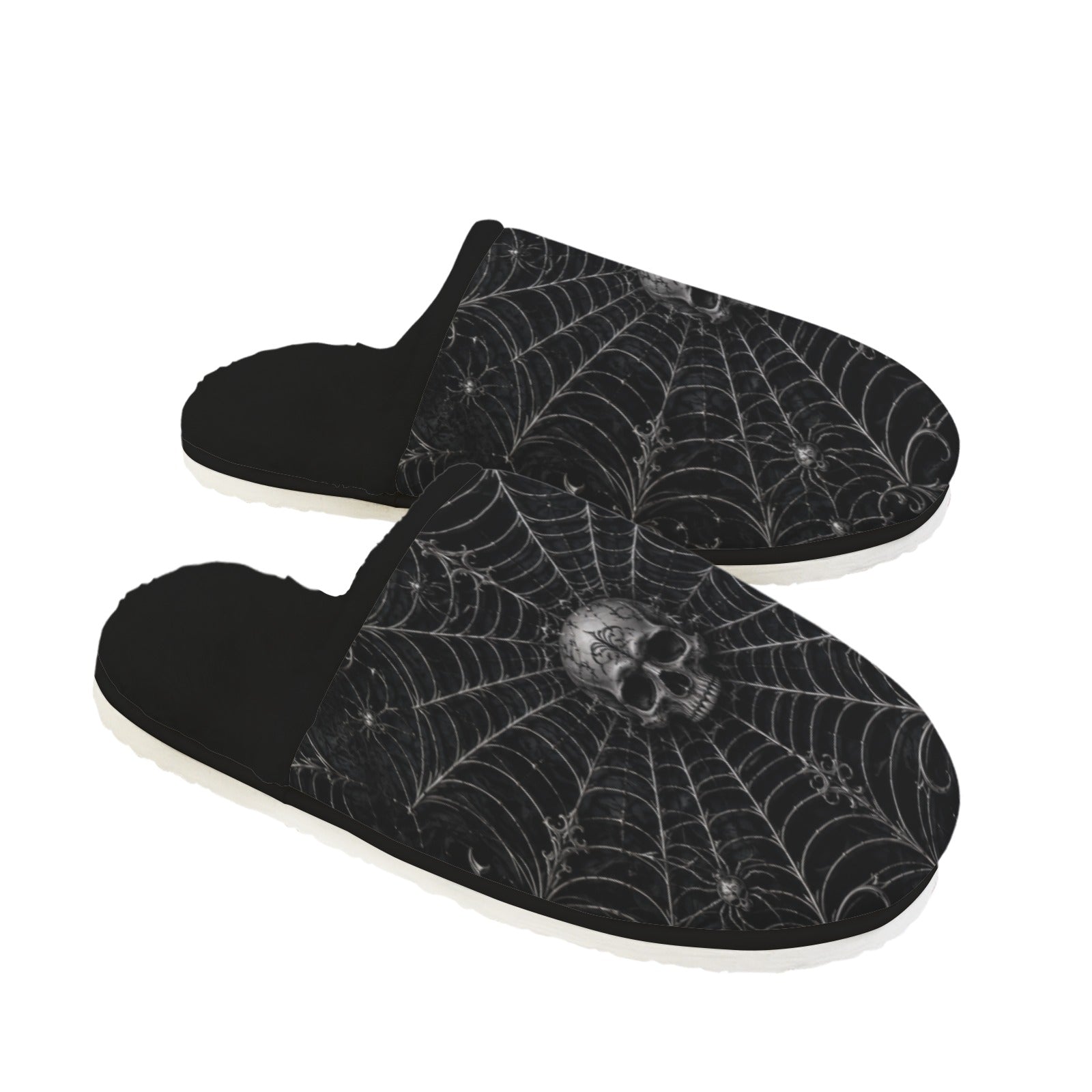 Nocturnal Web Fur Lined House Slippers
