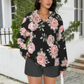 Pretty Pink Floral Hoodie & Draw String Short Set