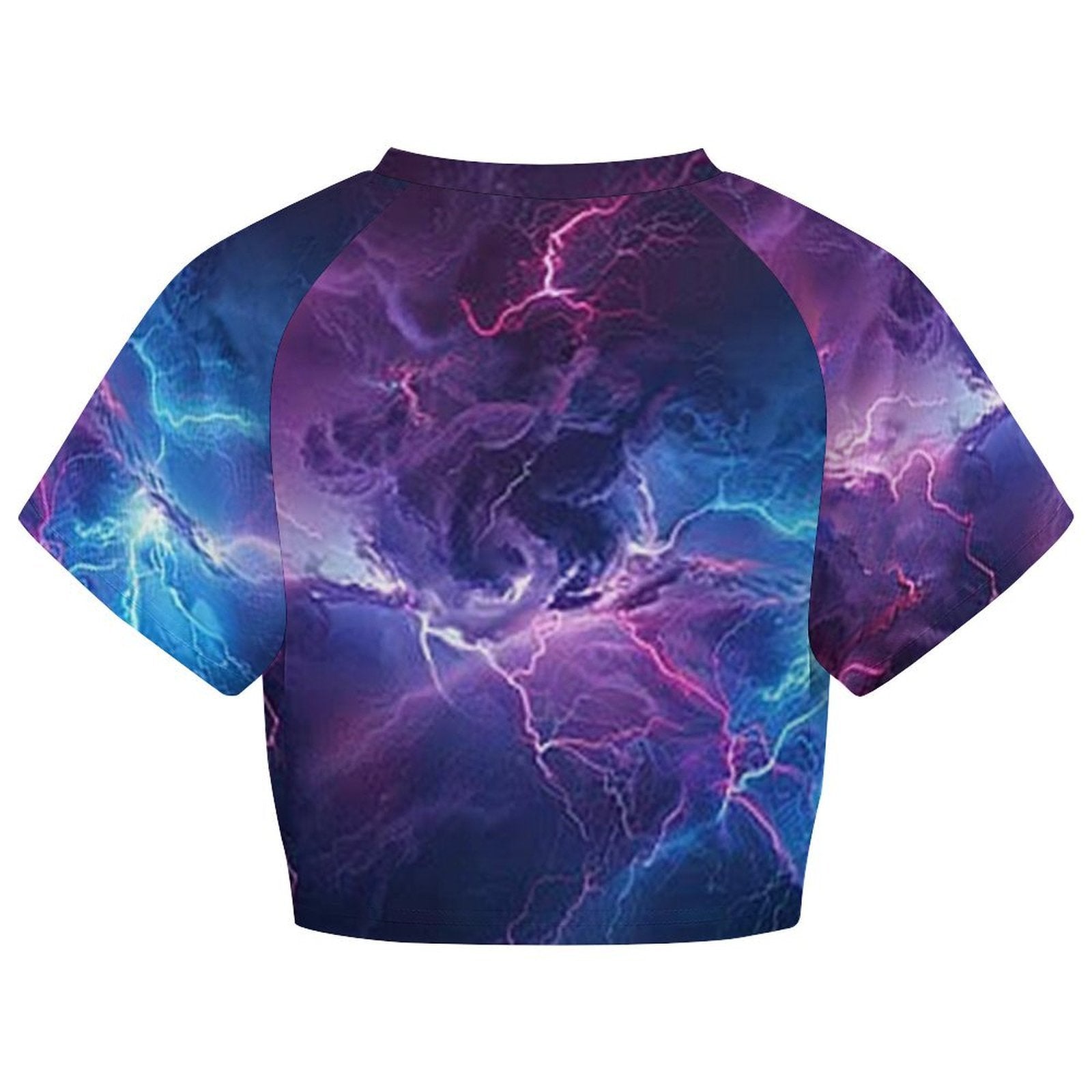 Custom Women's Short Sleeve Crew Neck Cropped Tee Crop T Shirt