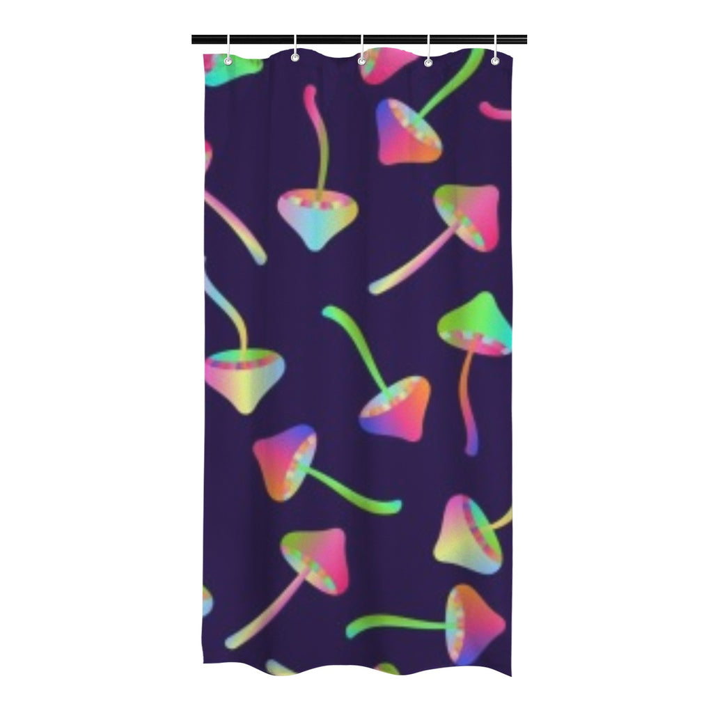 Trippy Mushroom Shower Curtain 36"x72"